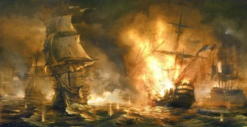海戦 Painting - ナポレオン海戦